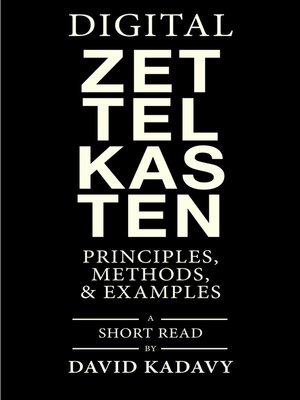 cover image of Digital Zettelkasten